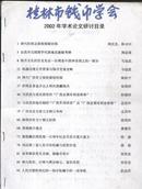 桂林市钱币学会2002年学术论文研讨目录