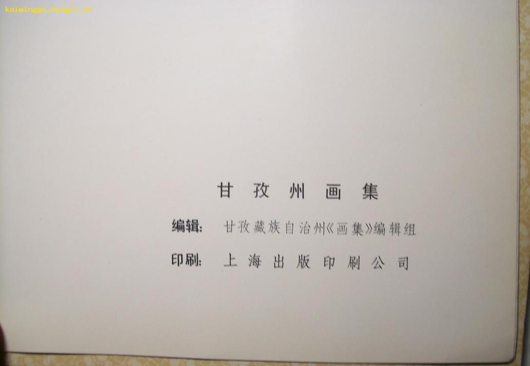 甘孜州画集