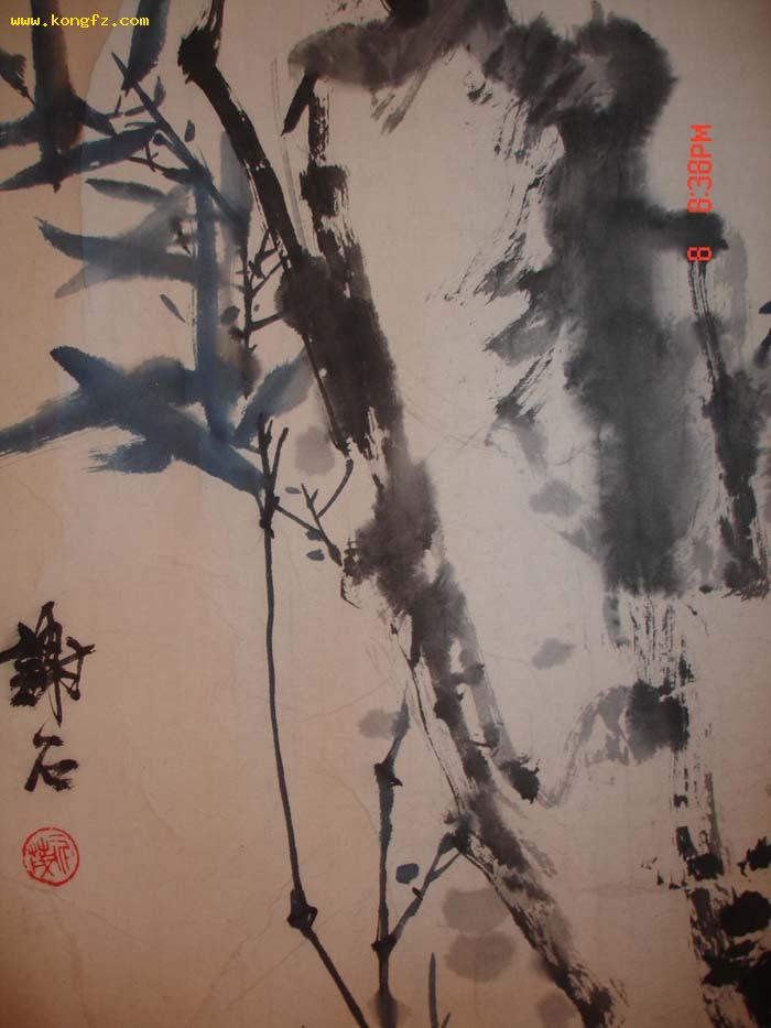 著名书画家张永茂国画作品一幅，未裱软件，应为早期作品