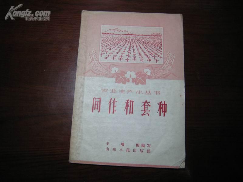 D1978   间作和套种－农业生产小丛书  全一册   山东人民出版社  1958年3月  一版一印 仅印 4100册