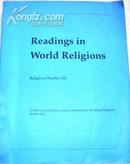 Readings in World Religions(Religious Studies 110)