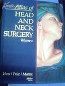 Atlas of HEAD AND NECK SURGERY Volume 1（16开精装全铜版 全彩图）