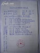 中国术家协会会员 杨海滨登记表1页