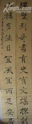 贺亮 参展精品书法对联（230cmx26cmx2）