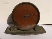 瑞士产老铜座钟(高8厘米长10.7厘米)
