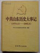 中共山东历史大事记（1978.12-2002.6）