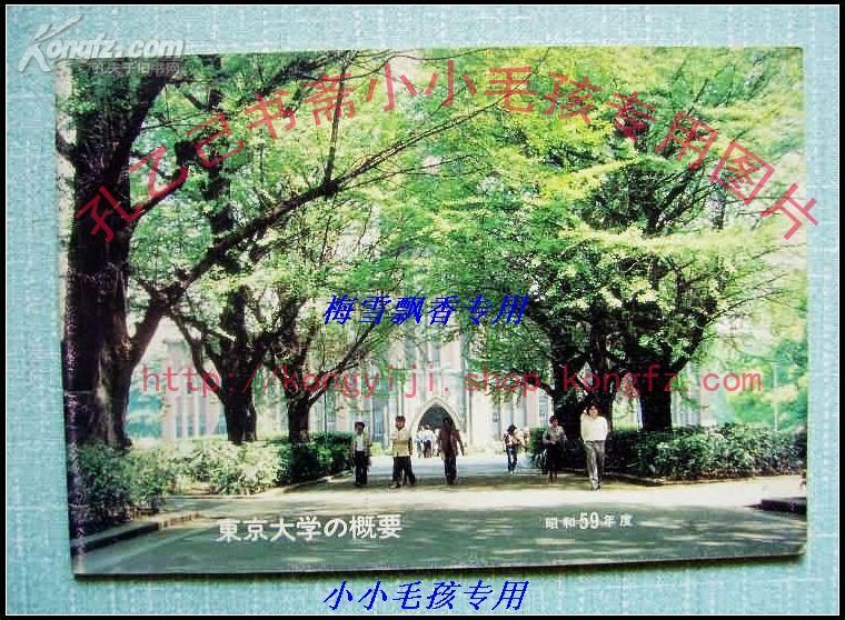 东京大学の概要 昭和59年度日文原版