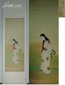 日本知名画家:大年的仕女图.