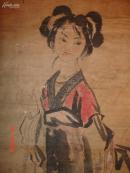 西安早期人物画家x惟孝,为著名书法家张兴斌早年所绘人物画一幅