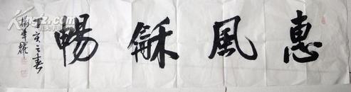 中国书协会员安徽书协理事国家一级美术师杨华耀字一幅136*35厘米