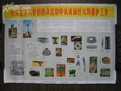 1978年南京博物院宣传画【在农业学大寨的群众运动中认真做好文物保护工作】