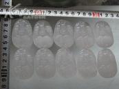 新疆青白玉挂牌聚宝盆10块批发合拍水头足透度好,包天然可划玻璃