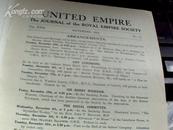 United Empire(1931年英国皇家杂志《联合帝国》，存1册）