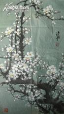 著名电影演员 中国美术家协会会员赵丹纸本设色《腊梅图》 67cm×37cm 宣纸 包老