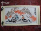 保真字画【兰珍妮】(山东知名画家)  国画 《只有秋声最好听》 四尺整纸  已装裱