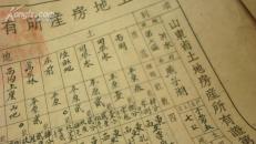 1951年沂水县第七区燕子湖村（今沂南县铜井镇燕子湖村刘祯土地房产所有证