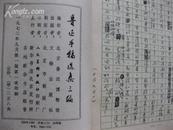 蓝布面线装 甲种本【 鲁迅手稿选集三编 】品好  1972年一印