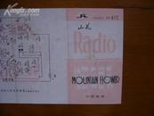 山花JX-415袖珍收音机说明书（18x11厘米，一张）