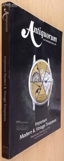 安帝古伦拍卖图录 Antiquorum：Important Vintage & Modern Timepieces 2010.12 New York 英文原版、彩色图文本