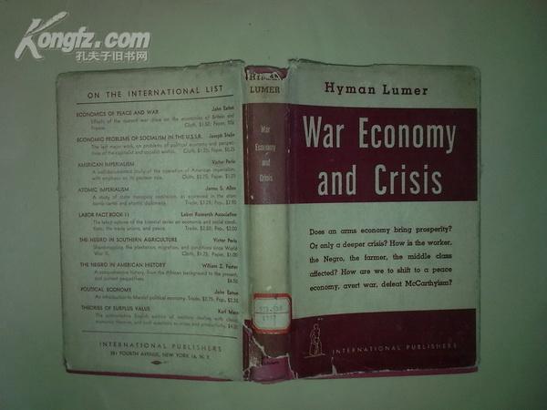 War economy and crisis （精装）