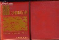 1988年文科知识台历 上海教育出版社64开塑皮品好 书有2本
