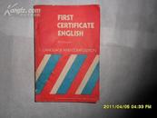 FIRST CERTIFICATE ENGLISH         d