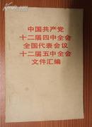 中国共产党第十二届四中全会全国代表大会议十二届五中全会 文件汇编