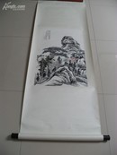 老画家 谢开甲 戊辰年画  精裱 立轴  画心68X43厘米  得力之作