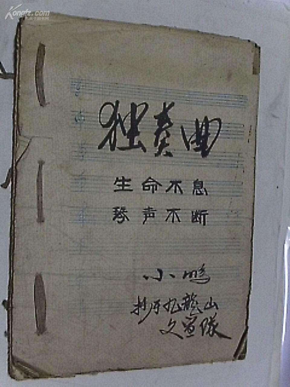 74年手抄本 独奏曲