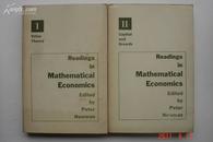 数理经济学文选,Readings in mathematical economics(两册全)