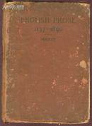 English Prose 1137-1890 英文散文选 1909年出版 教育战线的老革命萧华清藏书