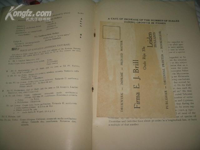 TEMMINCKIA A JOURNAL OF SYSTEMATIC ZOOLOGY SPECIMEN COPY OF VOLUME I 《特明基亚系统动物学杂志》第一卷标本副本