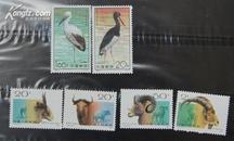 编年邮票，1992-3，鹤邮票一套