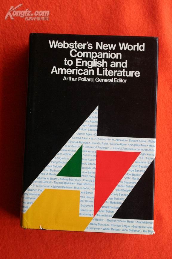 Webster\'s New World Companion to English and American Literature（原版词典）韦伯斯特新世界英美文学词典