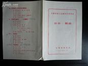 戏单节目单[C-1]   1982安徽省直文艺新作汇演--安徽省歌舞团<音乐.舞蹈>