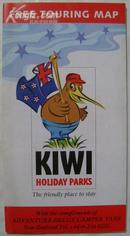 KIWI HOLIDAY PARKS新西兰南北岛旅游地图