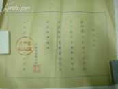 1957年江苏省南京市电信局结业证书