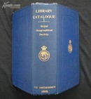 1895年catalogue of library  Royal geographcal society-英国皇家地理学会图书分类