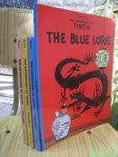 The Adventures of Tintin:Blue Lotus英文原版《丁丁历险记之蓝莲花》，大16开全彩铜版纸印刷，非常精美！