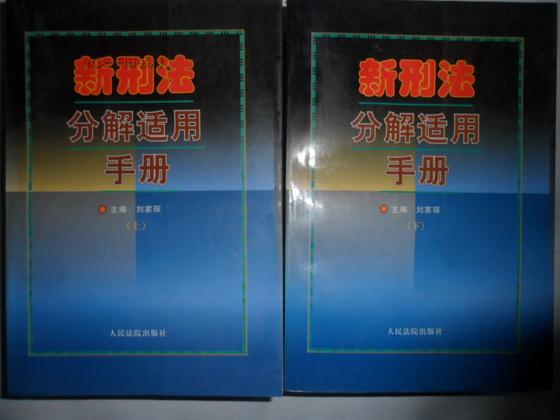 新刑法 分解适用 手册（上，下）1960页