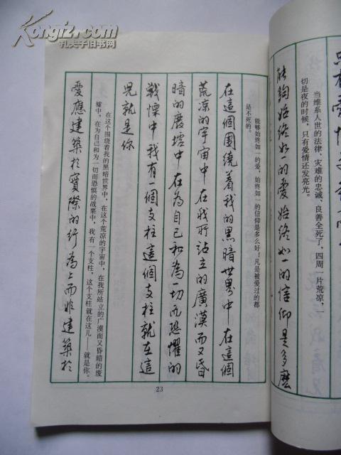 钢笔书法集(爱情名言)