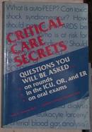 英文原版 Critical care secrets by Polly E. Parsons