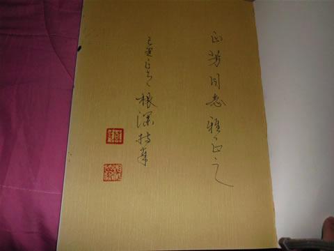 爽根深书法作品集 签名本 印量1000册