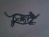 民间剪纸《十二生肖之一：鼠》