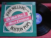 LP老唱片《威廉姆斯指挥波士顿通俗乐团演奏：祝愿圣诞快乐》PHILIPS版~33转黑胶~怀旧收藏聆赏！