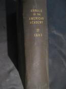 the annals of the  american academy of political and  social science 美国的政治和社会科学学院的史册  1903年7月