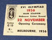 1956年墨尔本第16届夏季奥运会开幕式门票（票根）