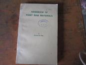 HANDBOOK OF PAINT RAW MATERIALS:涂料原料手册（英文书）