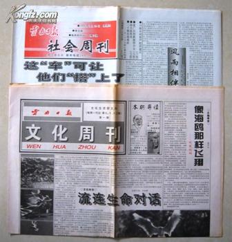 云南日报.社会周刊第1期、第二期（前期阿拉伯数字、二期中文）