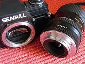 [老相机]SEAGULL(上海)海鸥DF-300XD单反机身+海鸥MD28-80mm变焦距镜头+M52滤色镜-仅供玩赏、怀旧和收藏(全新包邮)！